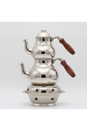 Hand Forged Small Size Copper Teapot and Ottoman Stove MB-00112 - Murat Bakırcılık