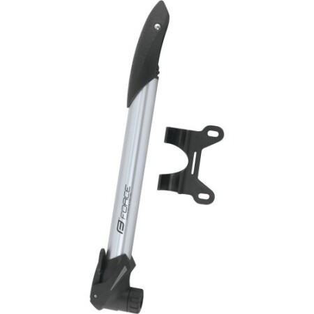 Hand pump FORCE telescopic 8bar (aluminum, gray) - Force