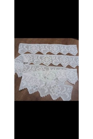 Handcrafted 3 Skirt 2 Pillow Pique Lace Set Dntl4748 - bursa çeyiz