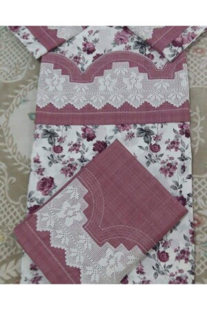Handcrafted Lace Duvet Cover Set with Piccolo Laced Sheet VIOL4 - bursa çeyiz
