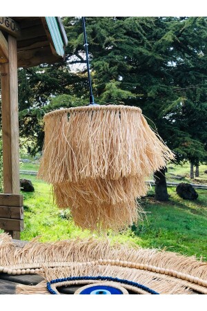 Handgefertigter Raffia-Kronleuchter, böhmischer Kronleuchter, Korb-Kronleuchter 64 - Hasirdukkanii