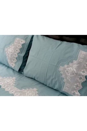 Handgefertigtes Bettbezug-Set aus Spitze - Bursa Çeyiz
