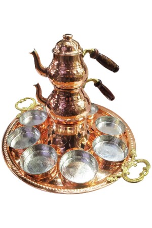 Handmade 100% Copper Breakfast Set and Copper Teapot KHVLT-1002 - Batur Ticaret