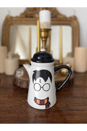 Handmade Ceramic Jug with Lid - Harry Potter Glasses SURAHI212 - Handmadesign