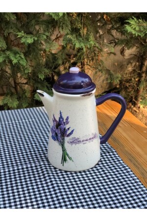 Handmade Ceramic Jug with Lid Lavender Lavender SURAHI64 - Handmadesign