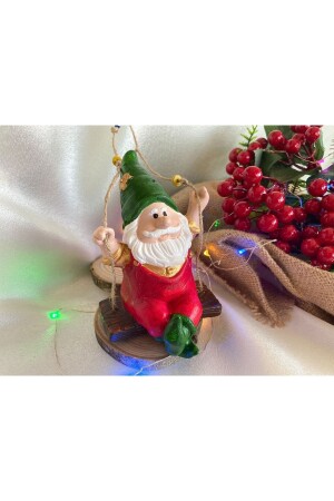 Handmade Decorative Colorful Swinging Christmas Tree Gnome Figurine - Yade Crafts