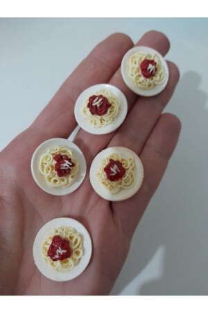 Handmade Fimo Miniatur Spaghetti Plate 1 Piece Price - Barbie