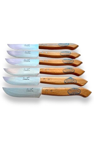 Handmade Forged Steel Fruit Knife Set - Hornbeam Tree - 6pcs 19NoHorbeam6pcs - Genel Markalar