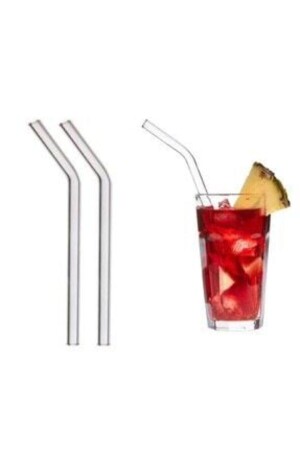 Handmade Glass Straws Set of 2 - Fbzhome