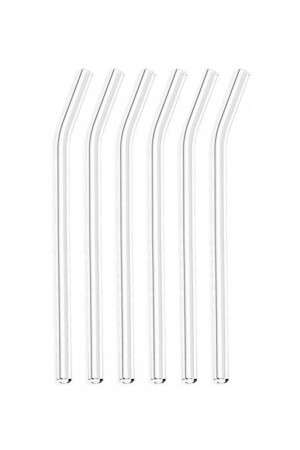 Handmade Glass Straws Set of 6 - Fbzhome