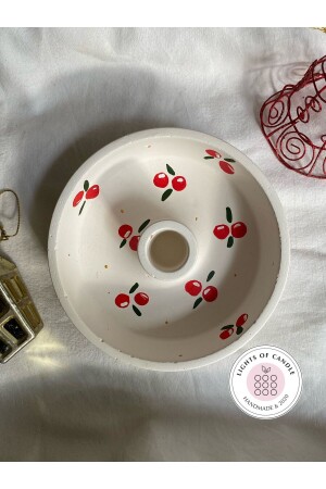 Handmade, Hand-Drawn, New Year's Eve Kokina Patterned Candlestick / Incense Holder - Lıghts Of Candle Handmade & 2020