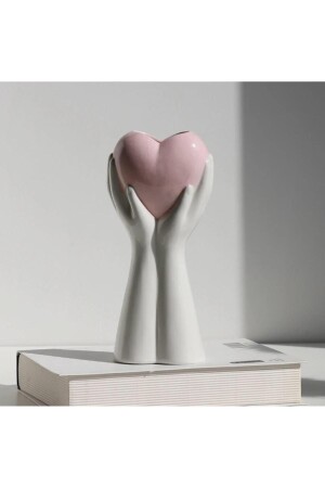 HANDVASE MIT EINEM HERZLICHEN PRÄSENTATIONSTOPF AUS BETON - Roses Shop