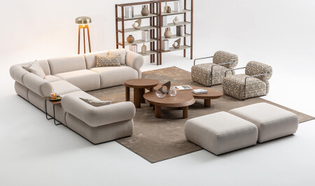 Handy Armchair Corner Set - Cadde Yıldız