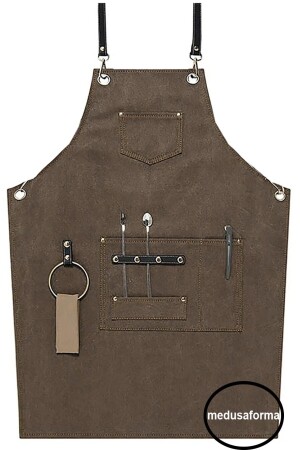 Hanging Apron Cafe Restaurant Kitchen Work Apron Master Chef Waiter Chef Cook Hairdresser Barista Apron 8890000024 - medusaforma