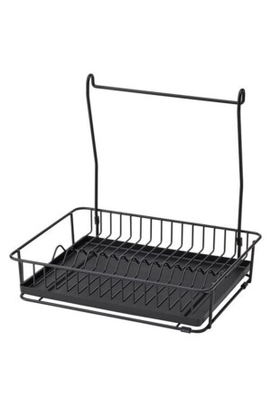 Hanging Dish Basket Dish Rack Hanging, Countertop Meridyendukkan Steel Black Dish Rack - IKEA
