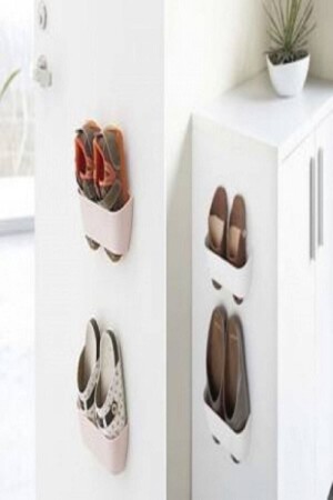 Hanging Slipper Hanger Adhesive Slippers Organizer - Genel Markalar