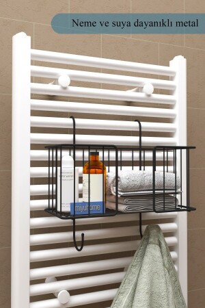 Hanging Towel Rail Organizer Towel Holder Bathroom Organizer Towel Drying Basket Towel Rack - Moniev