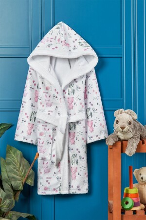 Happy Animals Digital Printed Children's Bathrobe - Vevienhome