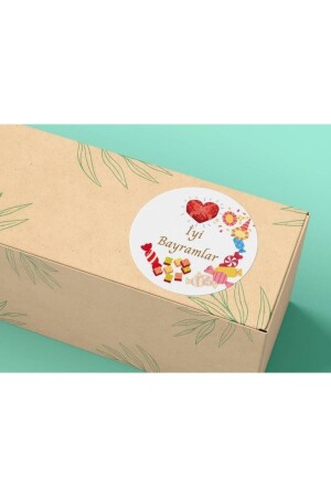 Happy Eid al-Adha Eid Sticker Candy Label Ramadan Sacrifice 4 Cm - 100 Pieces - Bisaccia