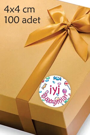 Happy Holidays Ramadan Eid Sticker Candy Label Ramadan Sacrifice 4 Cm - 100 Pieces - Msticker