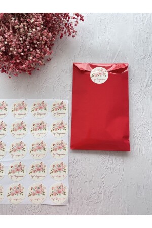 Happy Holidays Themed Opaque Sticker 4 cm. - 30 units - Eylülün Etiket Fabrikası