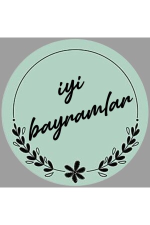 Happy Holidays Written Sticker (4X4 CM 24 PCS) - Tellgraf