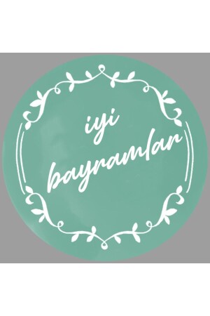 Happy Holidays Written Sticker (4X4 CM 24 PCS) - Tellgraf