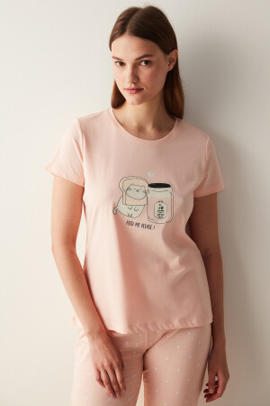 Happy Pembe Pantolon Pijama Takımı - Penti