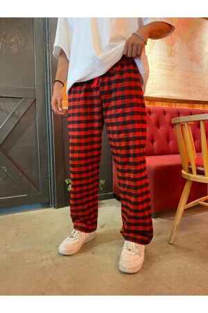 Harajuku Kare Desenli Unisex Pijama Eşofman 1bloodkarekose - BİQ & TAQ BUTİK