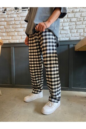 Harajuku Kare Desenli Unisex Pijama Eşofman 1blweyw - 1blood