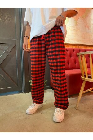 Harajuku Kare Desenli Unisex Pijama Eşofman - Biq & Taq Butik