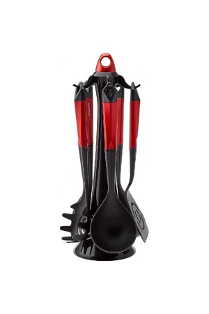 Hardy Red 6 Piece Serving Set with Stand 153. 03. 06. 9383 - Karaca