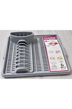 Hareketli Tabaklık Bulaşık Durulama Seti Gri-720 GNRL01183 - Moonstar