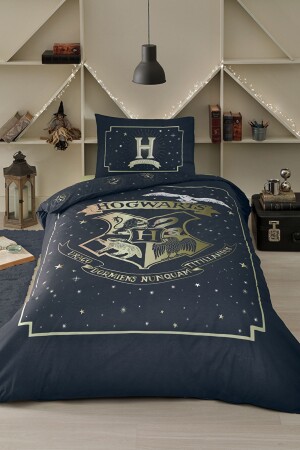 Harry Potter Hogwarts Glam Single Licensed Spannbettlaken Kinder-Bettbezug-Set PR-EVTEKSTILI-57126801327 - Özdilek