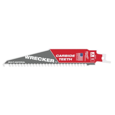 Hartmetallbezahntes Sägeblatt MILWAUKEE Wrecker 150 mm 6 Zähne pro Zoll - Milwaukee Accessories