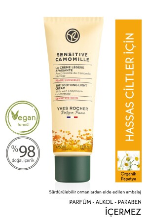 Hassas Ve Karma-yağlı Ciltler Için Sensitive Camomille Yatıştırıcı Hafif Dokulu Krem-50 ml 58833 - Yves Rocher
