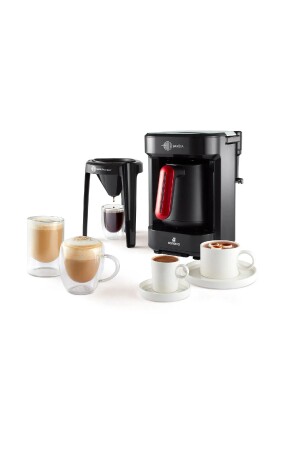 Hatır Barista Cappuccino and Turkish Coffee Machine Imperial Red 153. 03. 06. 8401-1 - Karaca