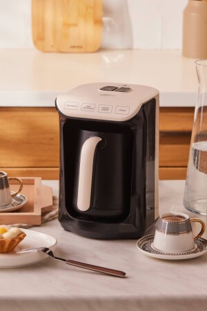 Hatır Közde Turkish Coffee and Turkish Coffee Machine Cream 5 Cup Capacity with Plenty of Froth - Karaca