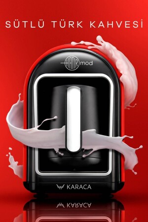 Hatır Mod Turkish Coffee Machine with Milk Red 153. 03. 06. 8253-1 - Karaca