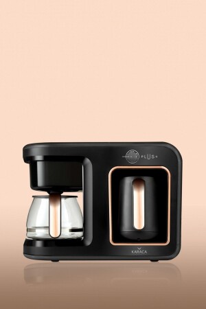 Hatır Plus 2 In 1 Black Copper Filter and Turkish Coffee Machine 153. 03. 06. 9122-1 - Karaca