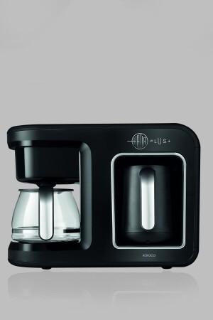 Hatır Plus 2 In 1 Coffee Machine Black Chrome 153. 03. 06. 9122-1 - Karaca