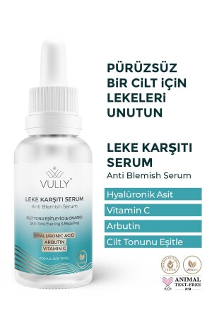 Hauttonausgleicher – Reparatur – Anti-Unreinheiten-Serum 30 ml (2 % ARBUTIN – 2 % HYALURON – 2 % VITAMIN C) Anti-Unreinheiten-Serum - VULLY