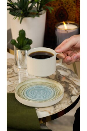 Havin Porcelain Tea Set 4 Pieces for 2 Persons - Heda Porselen