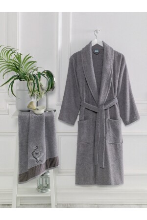 Havlulu Bornoz 2li Set RBK-HVL-BRZ-05 - Rebeka