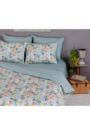 Hawaiian Reversible Double Sheet Cotton Duvet Cover Set NALLSHawai2023 - Nalls Home