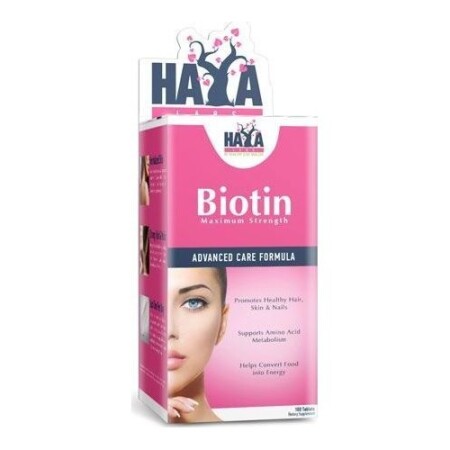 Haya Labs Biotin (biyotin) 100 tablet. - Haya Labs