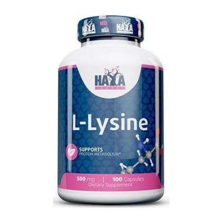 Haya Labs L-Lizin 500 mg (Lizin), 100 kapsül. - Haya Labs