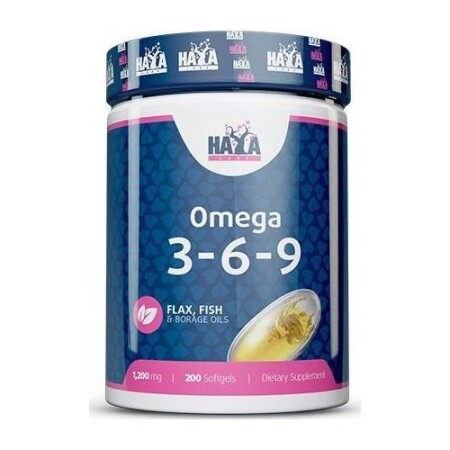 Haya Labs Omega 3-6-9 200 kapak. - Haya Labs