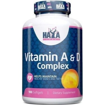 Haya Labs Vitamin A & D Complex 100 caps. - Haya Labs