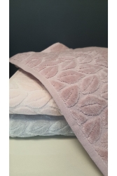 Haza El Havlu Seti 3 Adet 50x90cm %100 Pamuk Gri-pudra-lavanta hazal el havlu seti - Nurpak